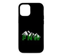 Pacific Northwest PNW Pine Trees Mountains Cadeau Coque pour iPhone 12/12 Pro
