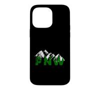Pacific Northwest PNW Pine Trees Mountains Cadeau Coque pour iPhone 14 Pro Max