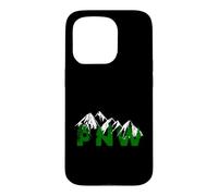 Pacific Northwest PNW Pine Trees Mountains Cadeau Coque pour iPhone 15 Pro