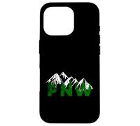 Pacific Northwest PNW Pine Trees Mountains Cadeau Coque pour iPhone 16 Pro