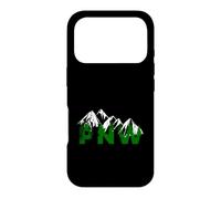 Pacific Northwest PNW Pine Trees Mountains Cadeau Coque pour iPhone 17 Pro