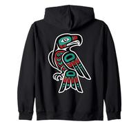 Pacific Northwest Style Eagle Predator Vision Hunter Spirit Sweat à Capuche