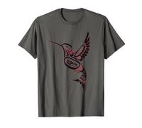 Pacific Northwest Tribe Art Colibri Martin-pêcheur Oiseau T-Shirt