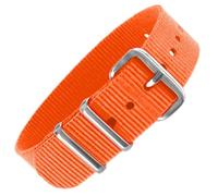 Pacific Time 10042 Bracelet de montre en nylon respirant lavable pour enfant 16 mm Orange