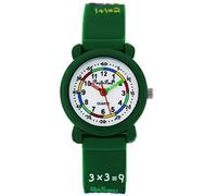 Pacific Time - Bracelet Enfant d'apprentissage montre Apprendre à 1 x 1 à compter de Fille Garçon à Quartz Analogique vert 86374