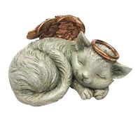 Pacific Trading commémorative pour Animal Domestique Angel Cat Sleeping Urne funéraire Mémorial Statue en Bas Charge 30 Oxyde de Pouce