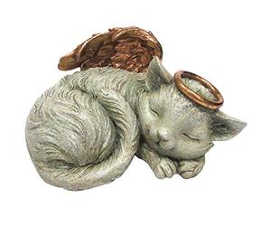 Pacific Trading commémorative pour Animal Domestique Angel Cat Sleeping Urne funéraire Mémorial Statue en Bas Charge 30 Oxyde de Pouce