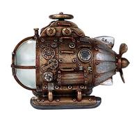 Pacific Trading Figurine de sous-Marin Steampunk avec lumières LED et Engrenages en métal Bronze