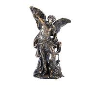 Pacific Trading Petite figurine Saint Michel en polyrésine bronze