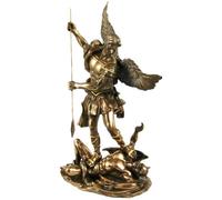 Pacific Trading St. Michel Statue en Bronze 25,4 cm