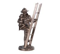 Pacific Trading Statue de pompier de collection en polyrésine