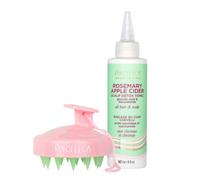 Pacifica Beauté | Rosemary Apple Cidre Scalp Detox Tonic + Clarifying Shampoo Scalp Massage Brush | Enlève la saleté, l'accumulation de produit et l'huile | Pour cuir chevelu irrité | Poils en