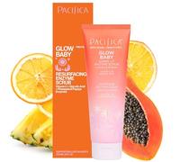 Pacifica Beauty, Glow Baby Super Lit Enzyme Scrub, lavage de soin du visage, vitamine C et acide glycolique, pores Unclog, éclaircissant, pour une peau douce et lisse, sans microbilles, végétalien et