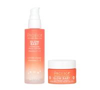 Pacifica Beauty Glow Baby Vitaglow Face Lotion & Eye Bright Eye Cream Set Skincare Hydratrizer Brightner Vitamin C Caffeine Hyaluronic ACI