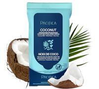 Pacifica Lingettes déodorantes pour aisselles Lait de coco et huile essentielle 30 lingettes blanches