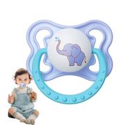 Pacificateur bébé, signature jour et nuit mannequin bébé, tétraiteur en silicone naturel pour la peau sensible, meilleure tétine pour les bébés allaités, mamelon rond de la tétine manuelle sans BPA