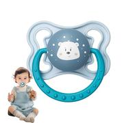 Pacificateur bébé, signature jour et nuit mannequin bébé, tétraiteur en silicone naturel pour la peau sensible, meilleure tétine pour les bébés allaités, mamelon rond de la tétine manuelle sans BPA
