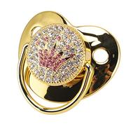 Pacificateur bébé Ultra Léger Soft Bling Silicone nouveau-né Pacification pour 6? 18 Mois Matériaux Sûrs Roses nourrissais: bébé Témér (GOLD)