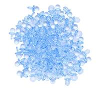Pacification Acrylique, 200 PCS Méllon de bébé Bénébreux élevé et Mini-sucettes Transparentes Mamelons pour Nourrissons pour Décoration de Baby Shower Accessoires de Décoration (BLUE)