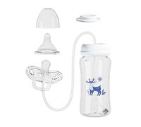 Pacifier Bottle Tool, Silicone Anti-Colic Bottle, Breast Milk Storage For Boys Girls 8 Inch Length Rustproof Metal Part Handheld Feeding Tool Heavy Duty Home Gear Daily Daycare Support Modern Nursery