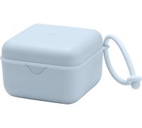 Pacifier Box Avec Cordon. Porte-Sucettes Et Stérilisateur. Entièrement En Matériau De Qualité Alimentaire,Sans Bisphénol A. Fabriqué Au Danemark. Baby Blue