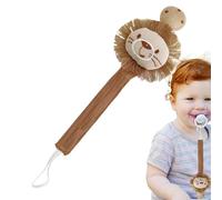 Pacifier Clip Holder | Teething Rings Strap Clip | Animal Shapes Anti-lost Pacifier Clips Nipple Strap for Teether, Hiccup Towel