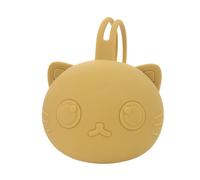 Pacifier Container, Portable Travel Silicone with Lanyard Pacifier Pouch, Portable Cute Cat Shape Pacifier Organizer, For Carriage