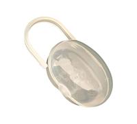 Pacifier Container - Travel Pacifier Storage Case With Hook | Lightweight Transparent Dust-Proof Protective Holder Box For Infant Binky Nipple Diaper Bag Stroller Attachment 4.72 Inch