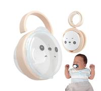 Pacifier Holder, Panda Pattern Pacifier Container Dust Box, 9.84x2.76 inches, Compact Toddler Travel Case, Hygienic Storage Diaper Bag, Stroller Accessory for Boys and Girls