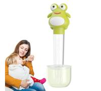 Pacifier Medicine Dispenser - Liquid Fluid Syringe, Clear Scale Measuring Dropper, Flexible Washable Silicone | Cute Cartoon Character, Pediatric Health Wellness Caregiving Feeding Apparatus Equipment