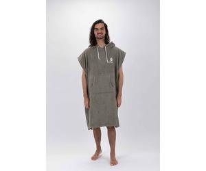 Pacifique Sud Poncho de Surf du Coton - sans Manches (FR/ES, Alpha/Lettres, L, Grande Taille, Taille Tall, Vert)