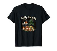 Pacify The Wild Camping Mountain Badge Ours Art T-Shirt