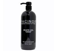 Pacinos Gel à raser rafraîchissant Menthol, Aloe & Tea Tree - Empêche les irritations et hydrate la peau - Glisse maximale pour un rasage en douceur