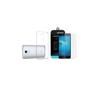Huawei Honor 5c - 1 Coque Gel Tpu Souple Transparente Et Résistante Anti Choc + 2 Films En Verre Trempé