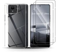 Pack 1 Coque Silicone Souple Antichoc + 2 Verres Trempés 9h Pour Asus Zenfone 11 Ultra - Protection Écran Et Arrière, Transparence 99%