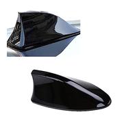 Pack 1 Couvercle d'antenne d'aileron de Requin Voiture, adhésif Toit Signal Radio AM FM, Base Stable en pâte, pour antenne décorative SUV Camion Van (Noir)