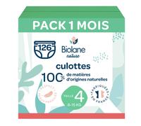 Pack 1 Mois Couches-culottes Taille 4 (8 À 15 Kg) - 126 Couches Multicolore TU