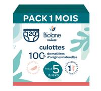 Pack 1 Mois Couches-culottes Taille 5 (12 À 18 Kg) - 120 Couches Multicolore TU