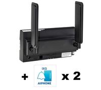 Pack 1 passerelle IP / GSM et 2 licences pour renvoi sur application IXG - AIPHONE IXGWTGW2FR
