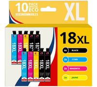 Pack 10 cartouches compatible EPSON 18XL
