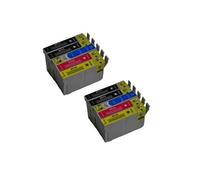 Pack 10 cartouches compatible EPSON T0715 Noir, Jaune, Cyan, Magenta