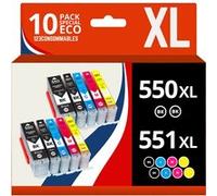 Pack 10 cartouches compatibles CANON PGI550/CLI551 XL Pack G