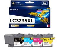 Pack 10 Cartouches LC3235XL LC3233 compatible pour Brother DCP J1100DW MFC J1300DW Noir Couleur Haute capacité avec puce