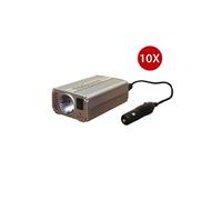 Pack 10 Convertisseurs Elévateur de Tension 12V 220 V 230 V + Allumes cigare - 150 W max, pour Voiture Bateau Camping Car, Ventilateur Intégré