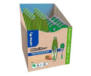 Pack 10 correcteurs à sec rétractable Pilot Begreen largeur 4 mm - Longueur 6 m + 10 recharges dont 5 offertes