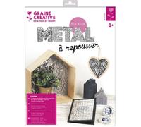 PACK 10 FEUILLES METAL A REPOUSSER (ALUMINIUM) ARGENT 400x300x0,07mm
