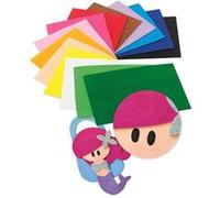 Pack 10 gommes eva 20x30 effet serviette assortiment G