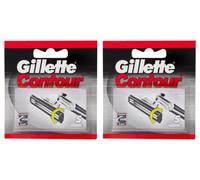 Gillette Lames de rasoir CONTOUR – Pack 10 – Lot recharge pour homme Contour Plus