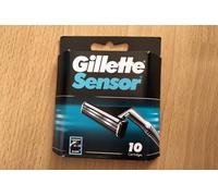 Pack 10 Lames GILLETTE SENSOR Rechange de Rasoir Rasage HOMME Lot = 10 recharges