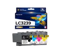 Pack 10 LC3239XL LC3239 XL compatible pour Brother HL J6000DW MFC J6945DW Haute capacité avec puce Noir + Couleurs